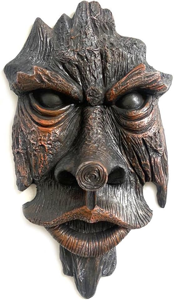 Tree Face, Nottingham Wood Spirit Greenman Tree Sculpture, Spirit of Nottingham Woods Greenman Sculpture for Home Outdoor Patio Garden