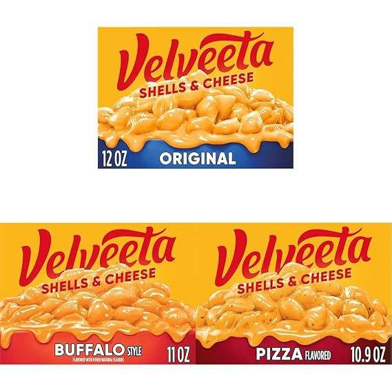 Velveeta Shells & Cheese Variety Pack - Original, NEW Buffalo & NEW Pizza