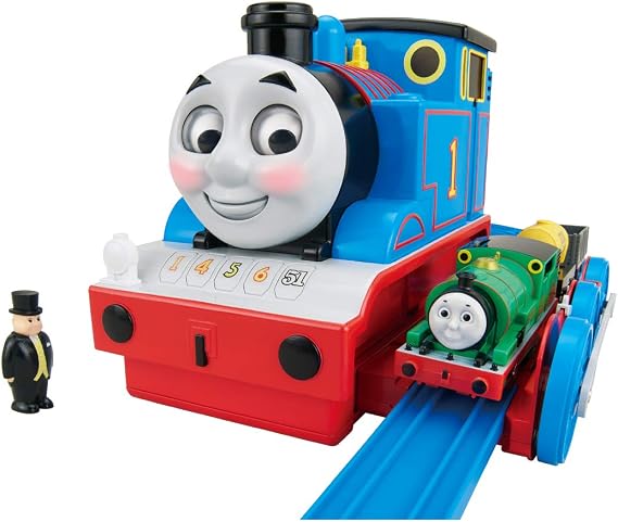 Plarail Thomas Face Moves! Big Thomas Talks with Friends