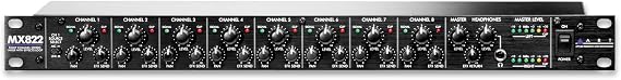 ART MX822 Eight-Channel Rack Mount Stereo Mixer