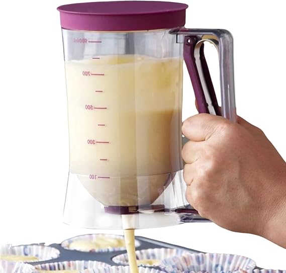 Pancake Batter Dispenser,Batter Dispenser Tool for Cake - Easy Pour Baking Supplies for Waffles, Pancakes, Muffins, Cupcakes