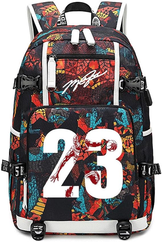 Txiujou Basketball 23 Student School Bag, Laptop Backpack, Ultra-Light Travel Bag, For Men And Women (multicolour-3)