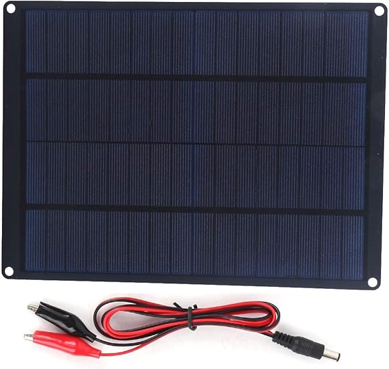 10W 12V Solar Panel Charger Kit Portable Power Charger Waterproof Photovoltaic Pane for Smart Phone Camping Lanterns Car Charging