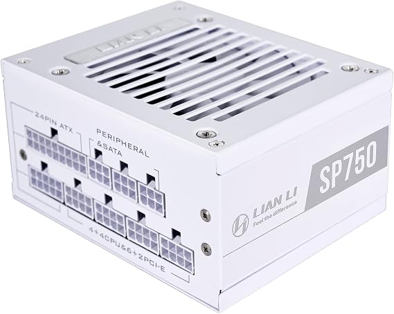 LIAN LI SP 750W 80+ Gold, White Color, Performance SFX Form Factor Power Supply - SP750 White