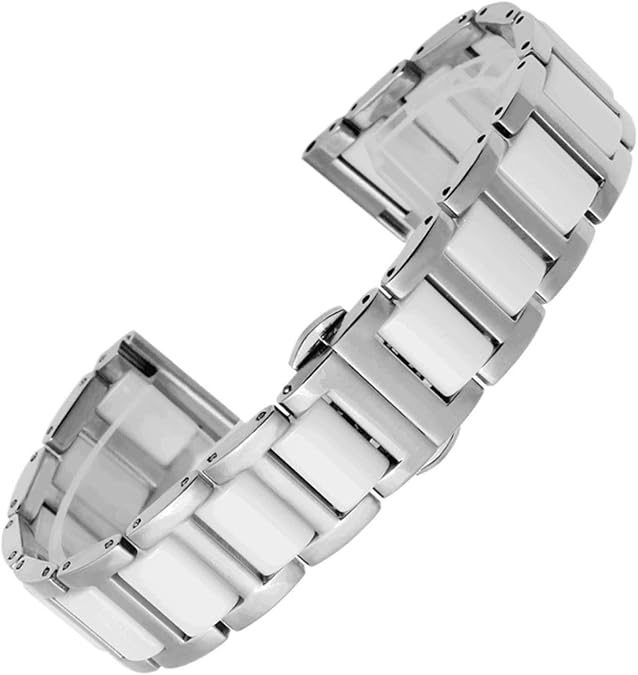 Ceramic Watch Strap Universal Replacement Watch Bands 18mm 20mm 22mm Quick Release Metal Watch Band