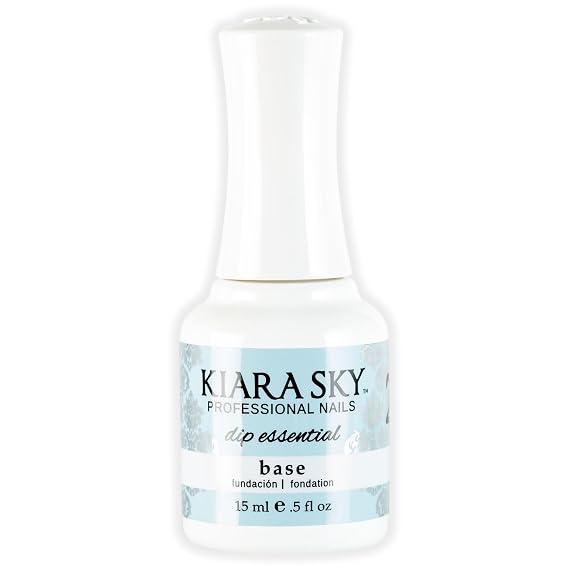 KIARA SKY Dip Base Coat for Nail Dip Powder | Step 2 Dip Powder Nail Essential for Long-Lasting Adhesion | MMA-Free, HEMA-Free Cruelty-Free and Professional-Grade - for Dip Manicure | 15 ml