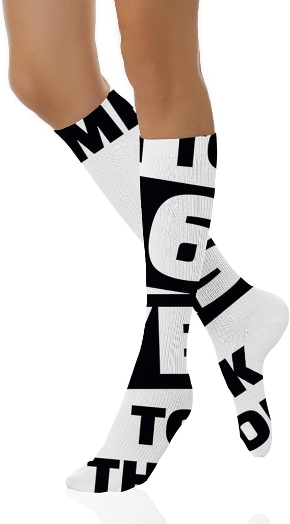 Funky Colorful Cushion Sport Socks,Athletic Cushioned Running Performance Crew Socks For Men/Women