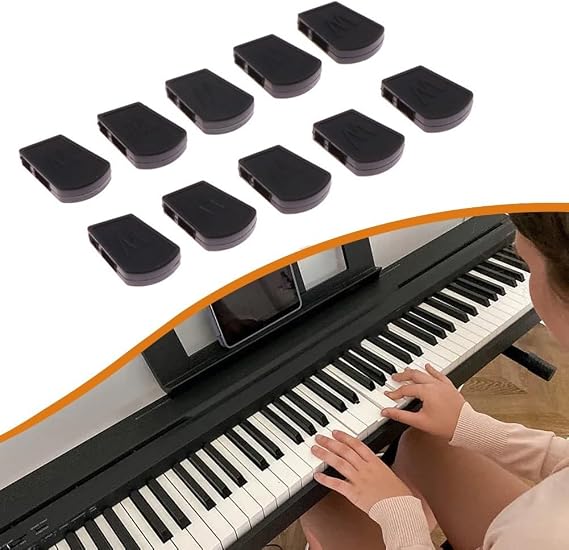 Electric Keyboard Rubber Hammer Cap 10PCS Set Fits For PX120 150 160 AP200 CDP100 and Various Other Keyboard Models (Black Keys)