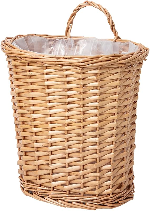 Wicker Wall Hanging Storage Basket, Oval