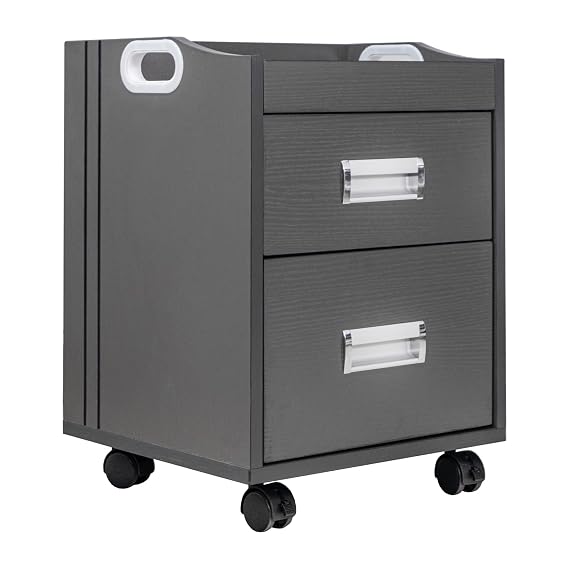 Alera Pedicure Trolley Pedicure Cart for Pedicure, Nail Salon Short Supplies Storage Furniture, Grey