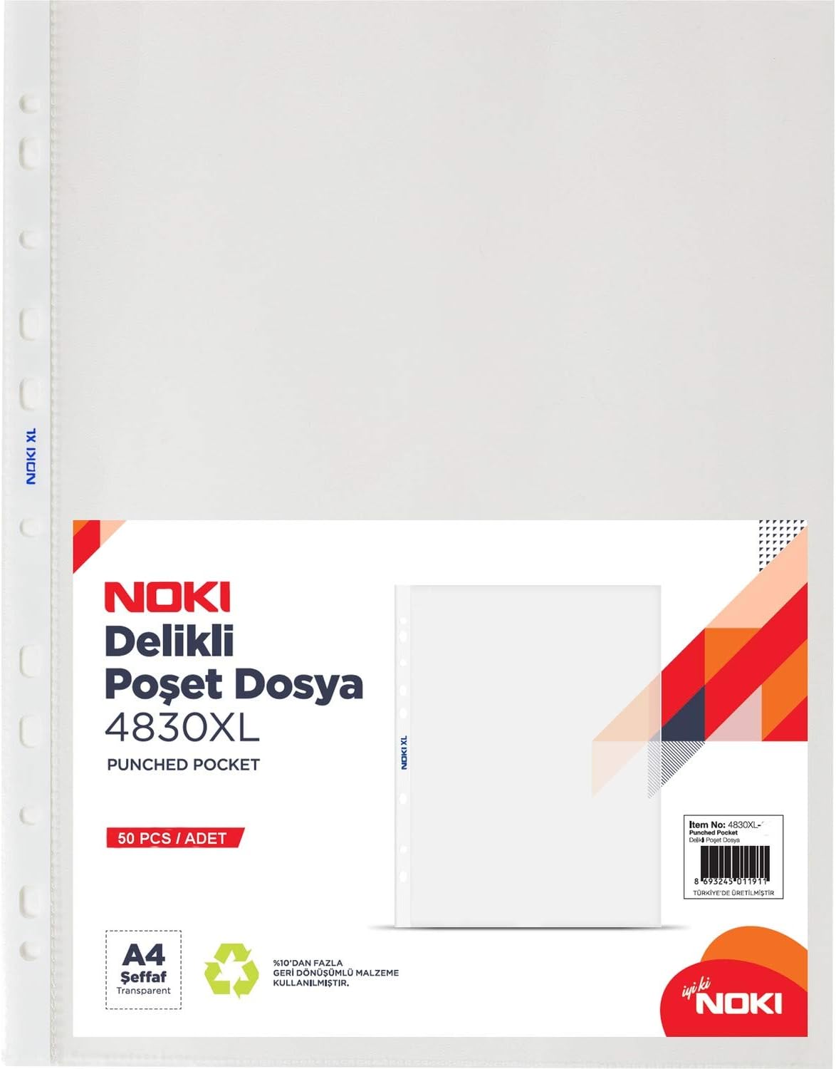 Noki 4830XL Poşet Dosya 100pk