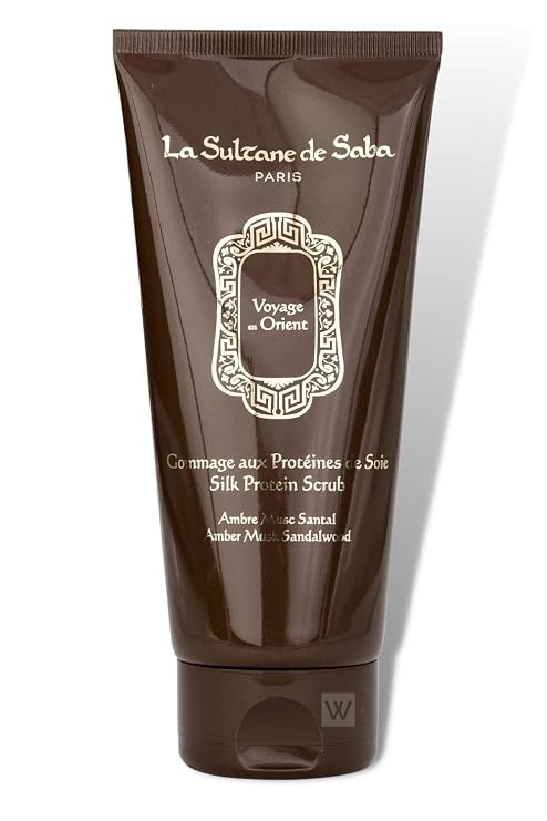 La Sultane de Saba - Silk Protein Scrub - Amber Musk Sandalwood, 200ml / 7.1 FL Oz