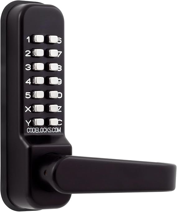 D&D DD94799 Gate Lock Kit w/ CL410 Medium Duty Keyless Lock, Marine Grade | Medium Duty Mechanical Keyless Gate Lock Kit with CL410 Lock, Easy Code Changes, Marine Grade Finish