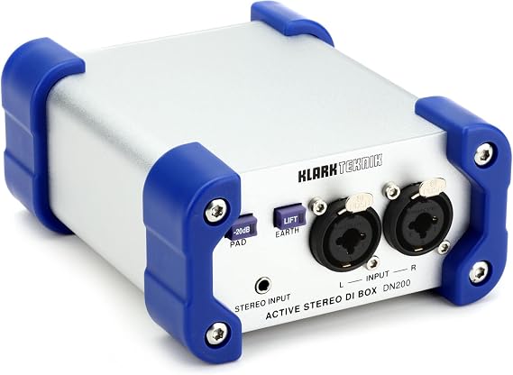 Klark Teknik DN200 V2 2-Channel Active DI Box w/Added Options
