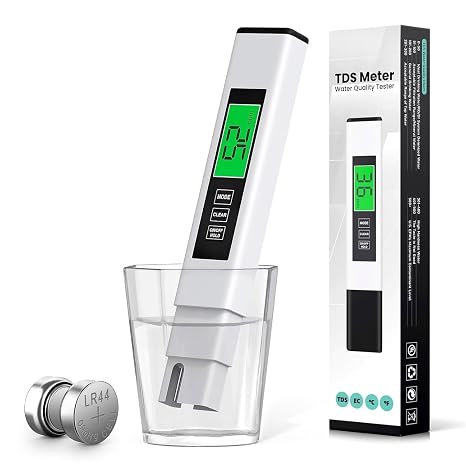 4 in 1 TDS Meter Digital Water Tester,Water Tester for Drinking Water,PPM Meter with TDS/EC/Temp(C,F) Function, TDS Water Tester for Home,Aquarium,Restaurant,OneSize