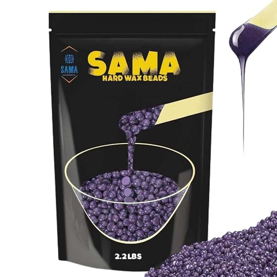 Sama lavender 1 kg / 2.2 lbs hair removal Wax waxing whole body intimate, legs, face and arms hard wax wax pearls easy to use wax beads