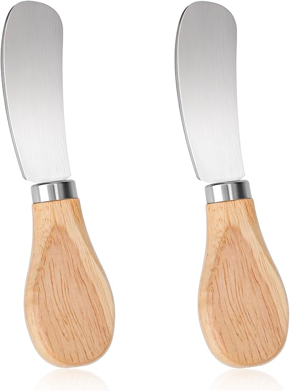 2PCS Cheese Spreader Knives Butter Spreader Knife Spreading 4.8In