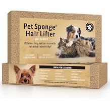 Pet Sponge Hair Lifter 3 Pack Remove Dog, Cat and Other Pet Hair from Furniture, Carpet, Bedding and Clothing - 3 Sponges All Natural Latex Rubber, Made in The USA