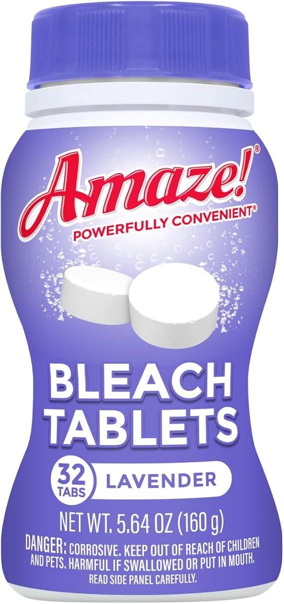 AMAZE Ultra Concentrated Bleach Tablets Lavender Scent [32 tablets]