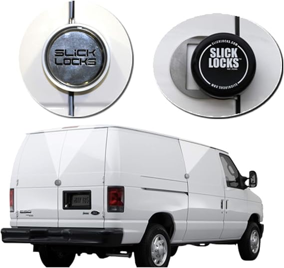 Slick Locks Ford Sliding Door Kit Complete with Spinners, Weather covers and Locks
