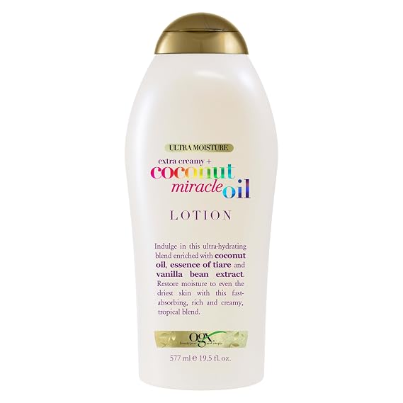OGX Extra Creamy + Coconut Miracle Oil Body Lotion, 19.5 oz