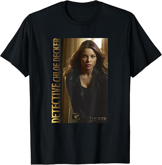 Lucifer Detective Chloe Decker Gold Series Poster T-Shirt