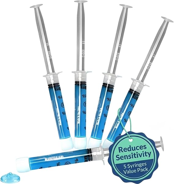 Remineralization Gel - 5 Syringes of Gel. Remineralizing and Reduces Teeth Sensitivity After Teeth Whitening Treatment
