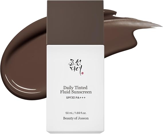 Beauty of Joseon Daily Tinted Fluid Sunscreen 12 Shades for Face Moisturizing Broad Spectrum SPF 30 Korean Skincare 50ml, #DN350