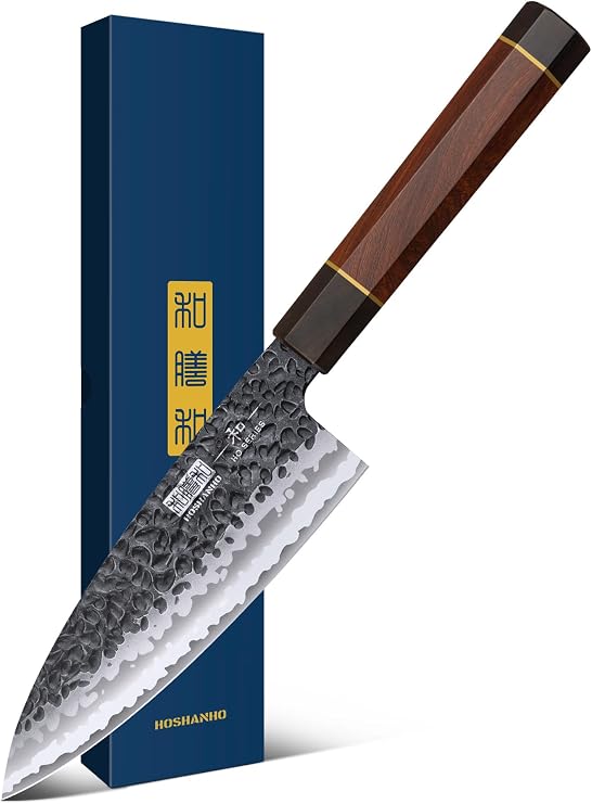 HOSHANHO 6 Inch Deba Knife, Japanese High Carbon Steel Kitchen Knife