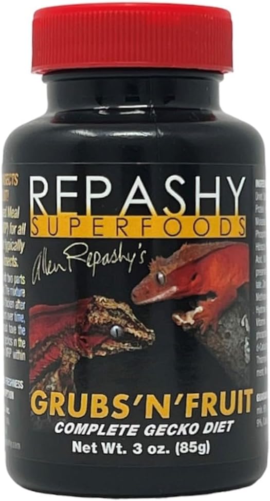 Repashy Grubs 'N' Fruit Crested Gecko Diet (3 Oz Jar)