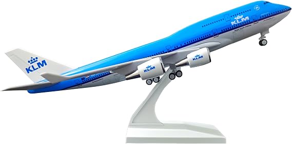 Scale Model Airplane Model Diecast Airplanes KLM B747 Display Airplane for Office/Home Decor (Resin Plane Model of 30CM)