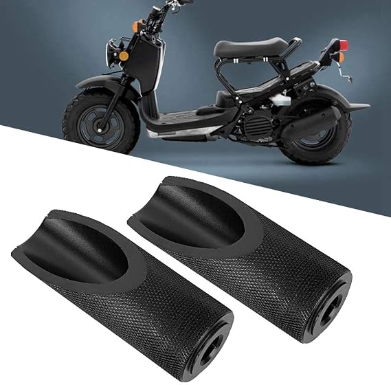 Motorcycles Foot Pedal,Motorcycle Foot Pegs,2pcs Aluminum Alloy Motorbike Motorcycle Foot Pegs Rests Accessories Fit for Honda Ruckus(Black)