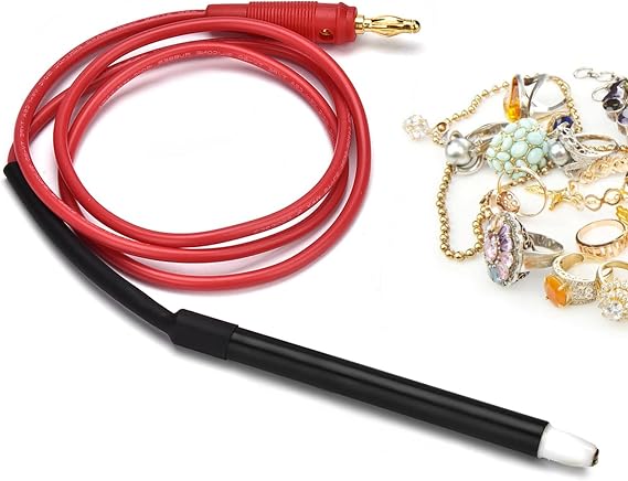 Gold Plating Pen for Jewelry Making Electroplating Tool with Gold Plating Solution 9ct Silver Copper Plating Decorative DIY Kit Conductive Plating Pen for Local Gold Plating Projects