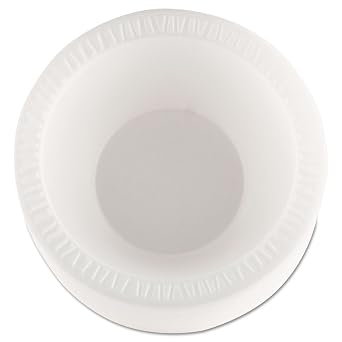 Dart 12BWWCR 10-12 oz White Unlaminated Foam Bowl Case of 1000