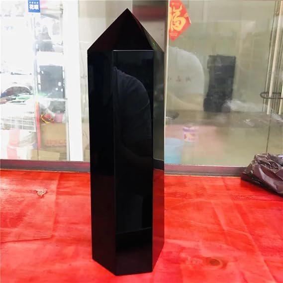 AtkitS Obelisk Quartz Crystal Point Natural Obsidian Home Decoration
