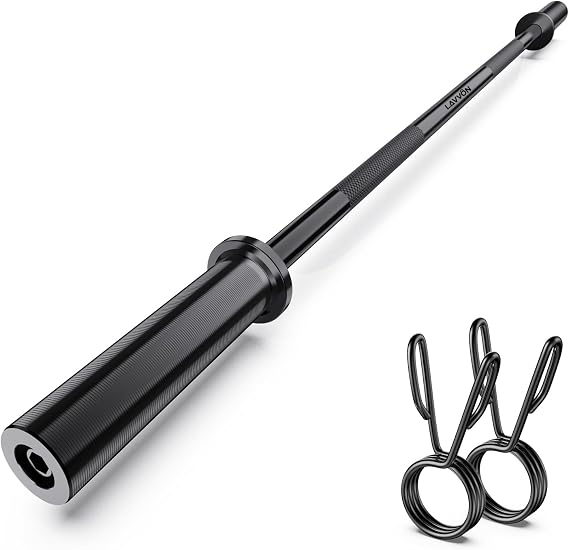 57" Olympic Barbell Bar, 2" Standard Straight Bars for Weight Lifting