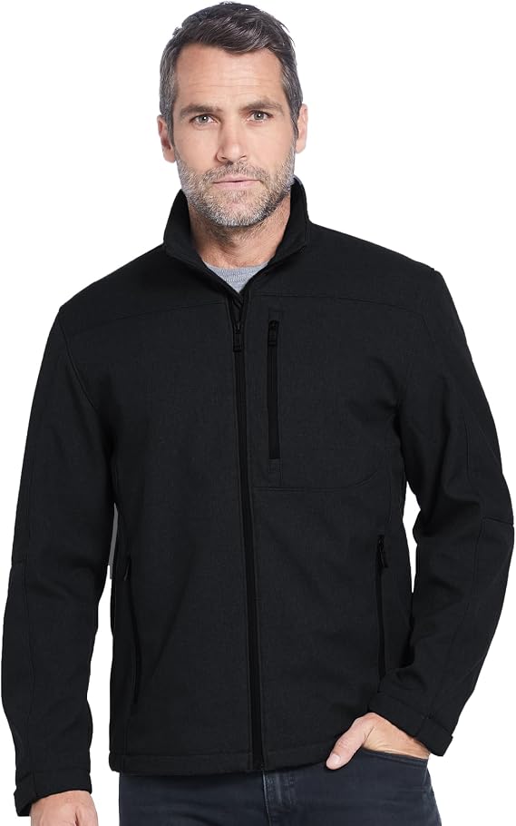 Weatherproof Men's Softshell Jacket Wind & Water Resistant Breathable, Lightweight Outdoor Coat