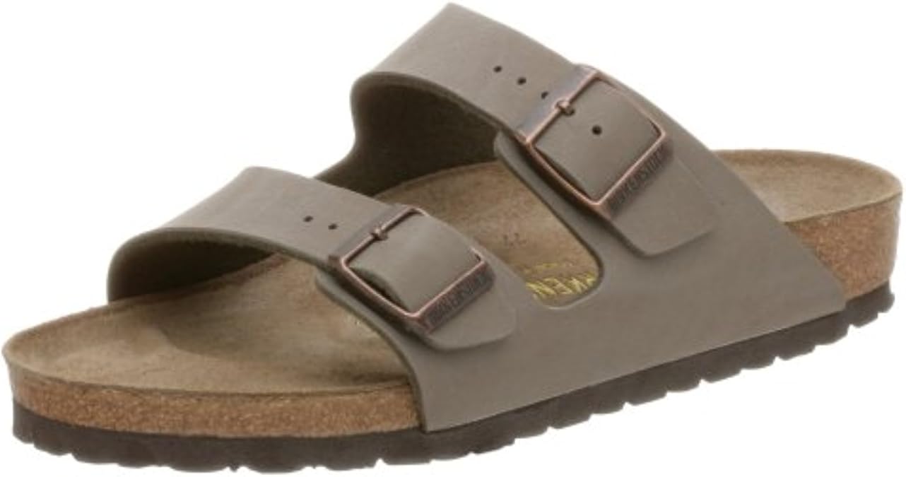 Birkenstock Unisex Arizona Sandal,Stone Birkibuc,39 M EU