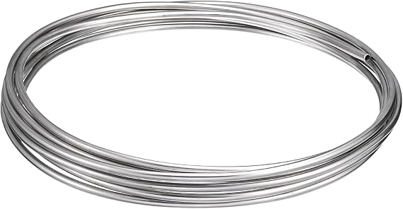 Vigorous Stainless Steel Tubing Coil, 1/2" x 10Ft 304 Stainless Steel Welded Tubing