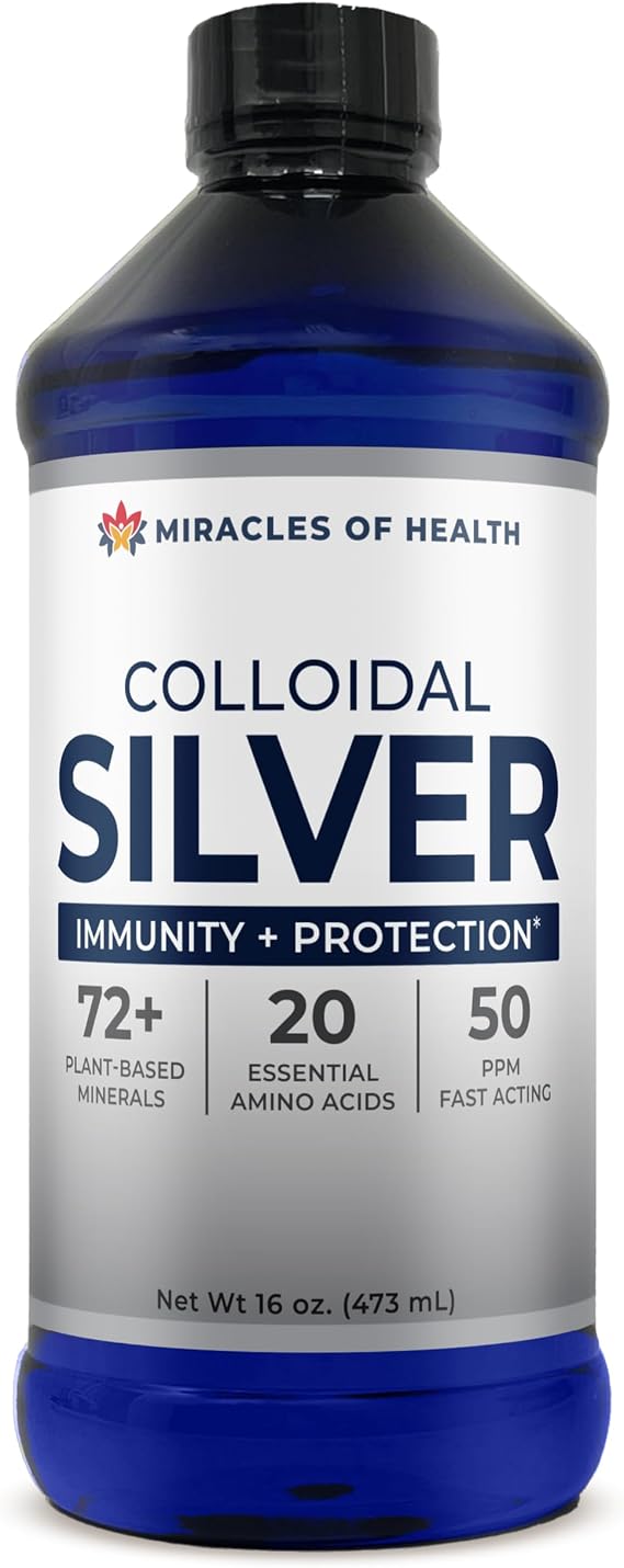 Colloidal Silver 16 oz - 50 PPM Liquid Silver