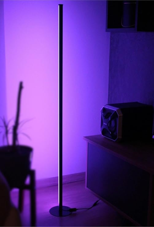 Rgb Dekoratif Köşe Led Lambader Işık Kumandalı 16 Renk Ayaklı Led Işık 120 Cm Abajur Gece Lambası [Enerji Sınıfı A]