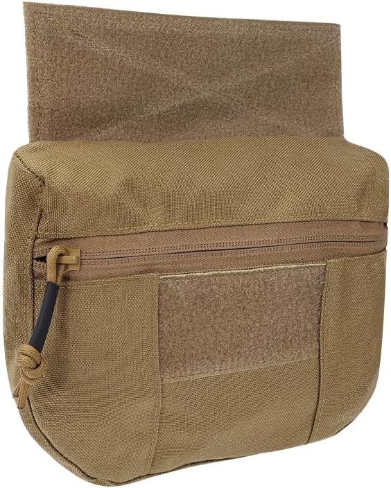 FARMSOLDIER Tactical Dump Drop Pouch Utility Pouch with Hook & Loop EDC Pouch for AVS JPC CPC Tactical Vests Chest Rig