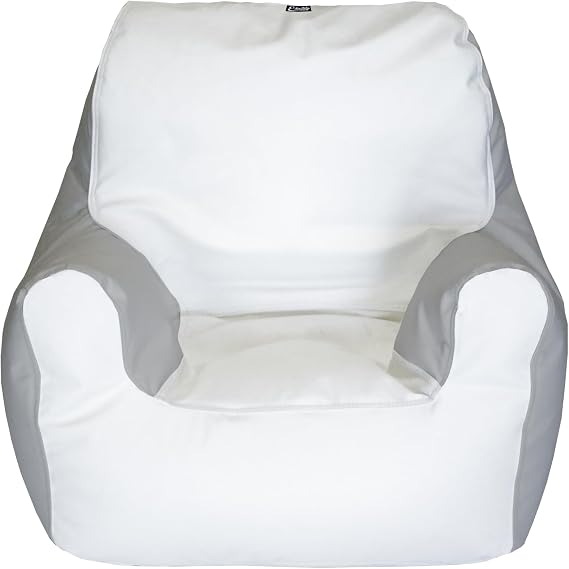 E-SeaRider Armchair Marine Beanbag, Medium, Multi (White/Grey)