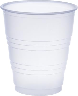 Dart Y5 5 oz Trans Ribbed Wall PS Cup Case of 2500, 2.9