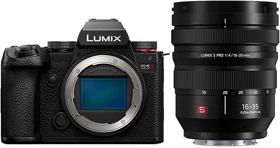 Panasonic LUMIX S5II Mirrorless Camera (DC-S5M2BODY) with LUMIX S Pro 16-35mm F4 Wide Zoom Lens (S-R1635)