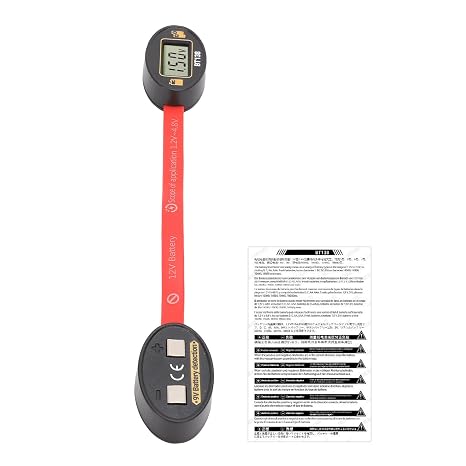 Geevorks LCD Battery Voltage Tester Digital Battery Tester LCD Display Battery Level Detector for 1.2V 4.8V AA AAA C D 9V Button Batteries with No Built in Power Needed