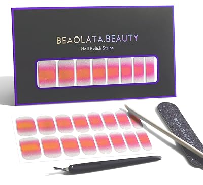 Nail Polish Strips, 32PCS Salon Quality Wraps