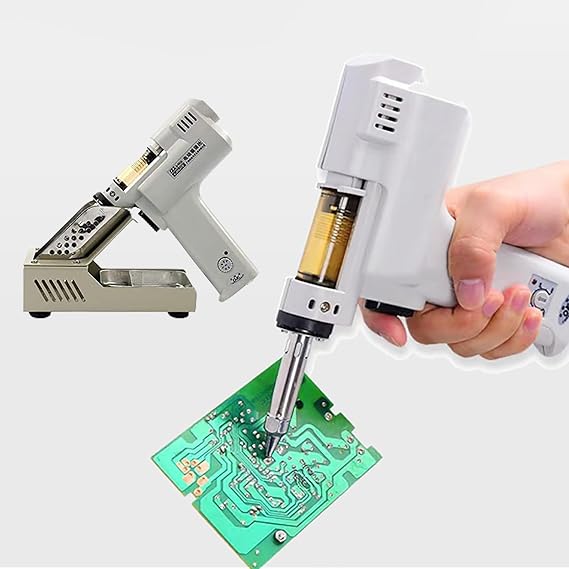 COYEUX Electric Vacuum Desoldering Pump, Portable Soldering Gun, 1.0mm Nozzle Suction Tin Gun Vacuum Desoldering Pump, Heavy Machinery Tools