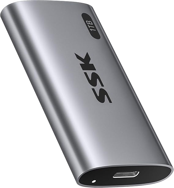 SSK 1TB Portable SSD External Hard Drive Solid State Drive up to 550MB/s