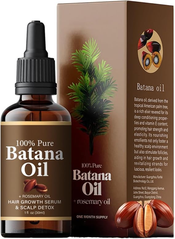 Batana Oil for Hair Growth Natural Oil for Dry & Damaged Hair, Pure Batana Oil, Hair Stronger & Healthier Nourishes Scalp & Strengthens Hair, Reduce Hair Loss Hair Oils